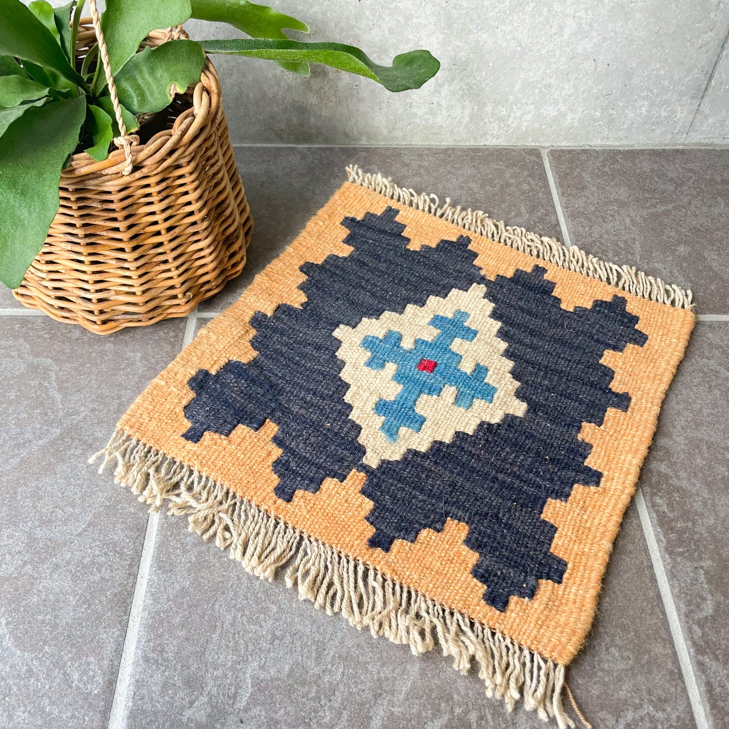Old Kilim Mini Rug #4/オールド キリム ミニ ラグ 絨毯