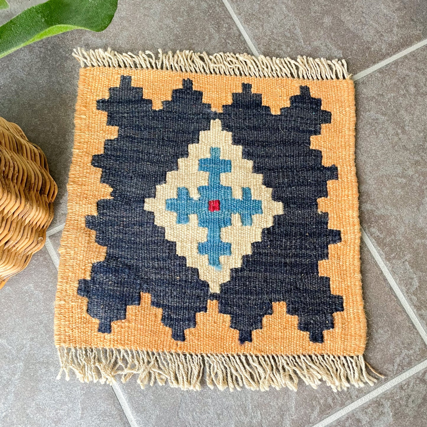 Old Kilim Mini Rug #4/オールド キリム ミニ ラグ 絨毯
