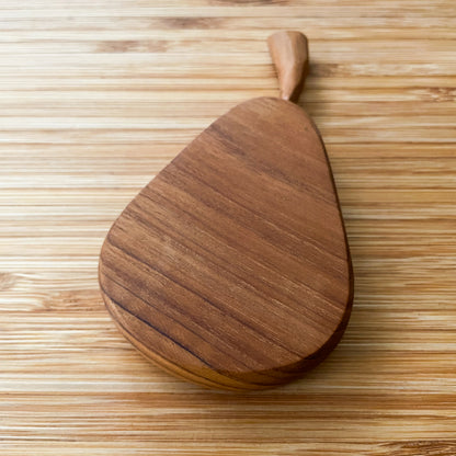 Wood Plate Pear #1／天然木 プレート 小物入れ チークウッド