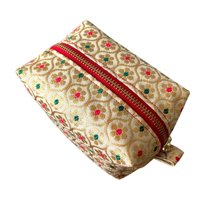 Printed India Silk Pouch #1