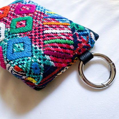 Huipil Mini Pouch #4／グアテマラ ウィピル  ポーチ AirPods ケース