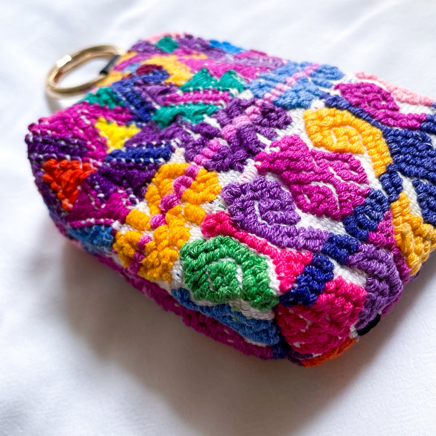 Huipil Mini Pouch #3／グアテマラ ウィピル  ポーチ AirPods ケース