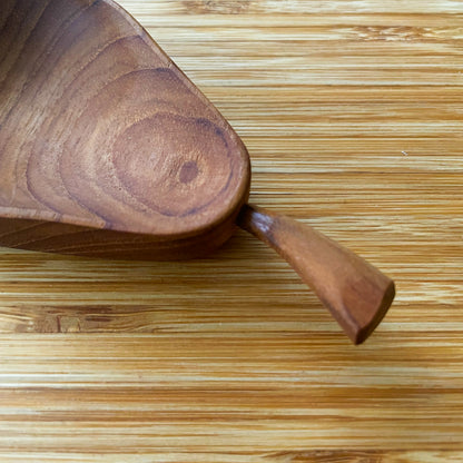 Wood Plate Pear #1／天然木 プレート 小物入れ チークウッド