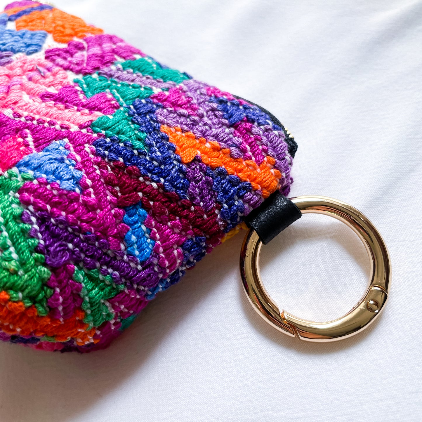Huipil Mini Pouch #3／グアテマラ ウィピル  ポーチ AirPods ケース