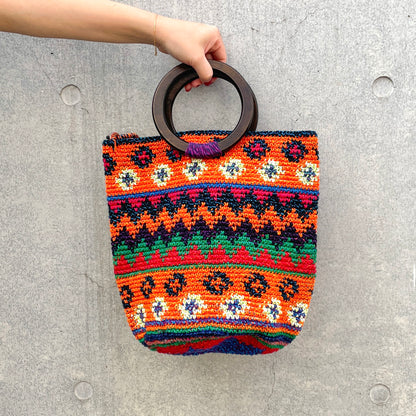 Remake Guatemalan Crochet Bag #4／グアテマラクロシェバッグ Mサイズ