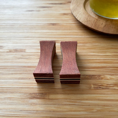 Wood Chopsticks Rest #3／箸置き 天然木 チーク 寄木細工