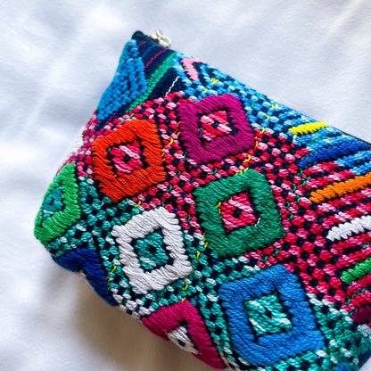 Huipil Mini Pouch #4／グアテマラ ウィピル  ポーチ AirPods ケース
