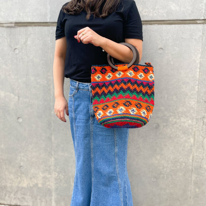 Remake Guatemalan Crochet Bag #4／グアテマラクロシェバッグ Mサイズ
