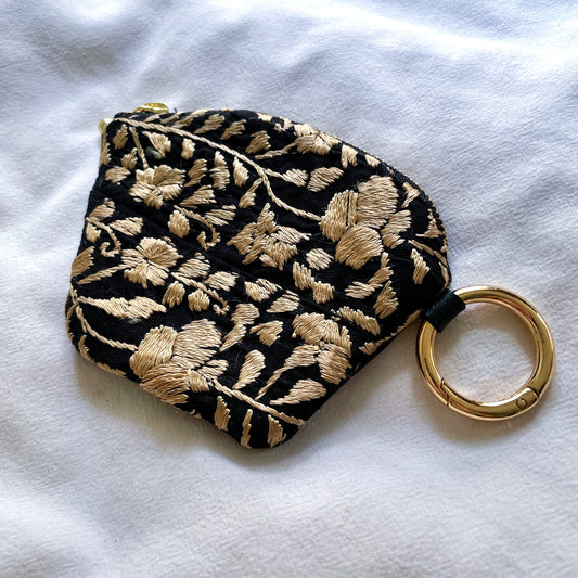 Mexican Embroidery Mini Pouch #10／メキシコ刺繍 サンアントニーノ ポーチ airpods ケース