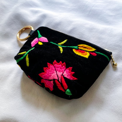 Oaxaca Embroidery Mini Pouch #1／メキシコ刺繍 オアハカ ポーチ