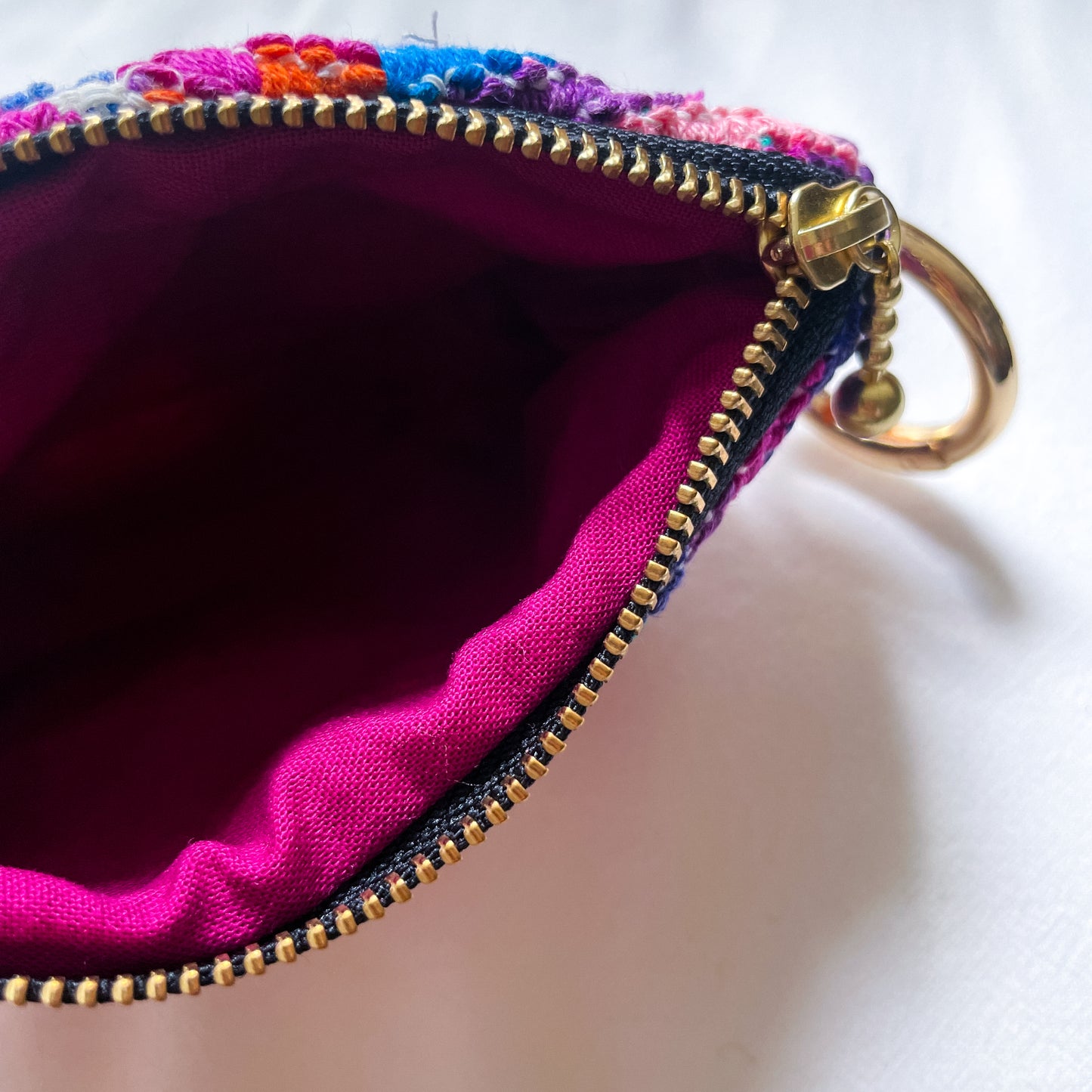 Huipil Mini Pouch #3／グアテマラ ウィピル  ポーチ AirPods ケース