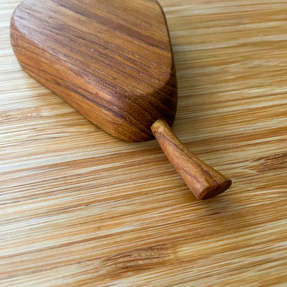 Wood Plate Pear #2／天然木 プレート 小物入れ チークウッド