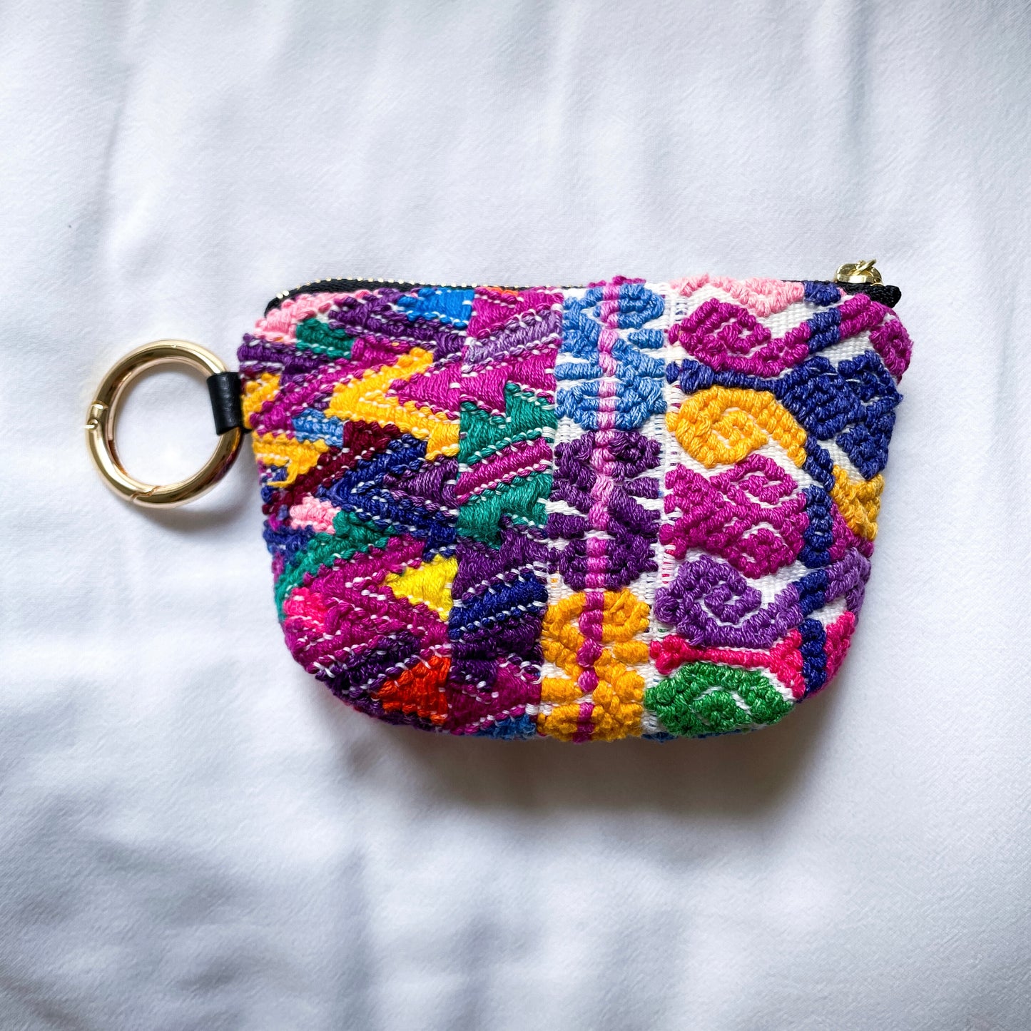 Huipil Mini Pouch #3／グアテマラ ウィピル  ポーチ AirPods ケース