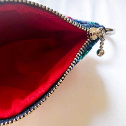 Huipil Mini Pouch #4／グアテマラ ウィピル  ポーチ AirPods ケース