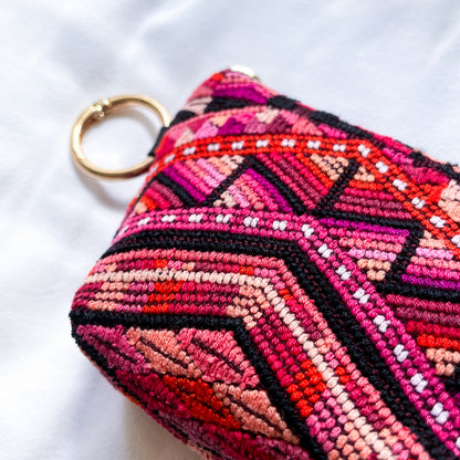 Huipil Mini Pouch #2／グアテマラ ウィピル  ポーチ AirPods ケース