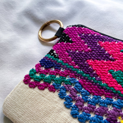 Huipil Pouch #4／グアテマラ ウィピル  ポーチ ペンケース