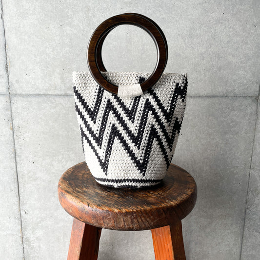 Remake Crochet Bag (S) #1／グアテマラクロシェバッグ Sサイズ