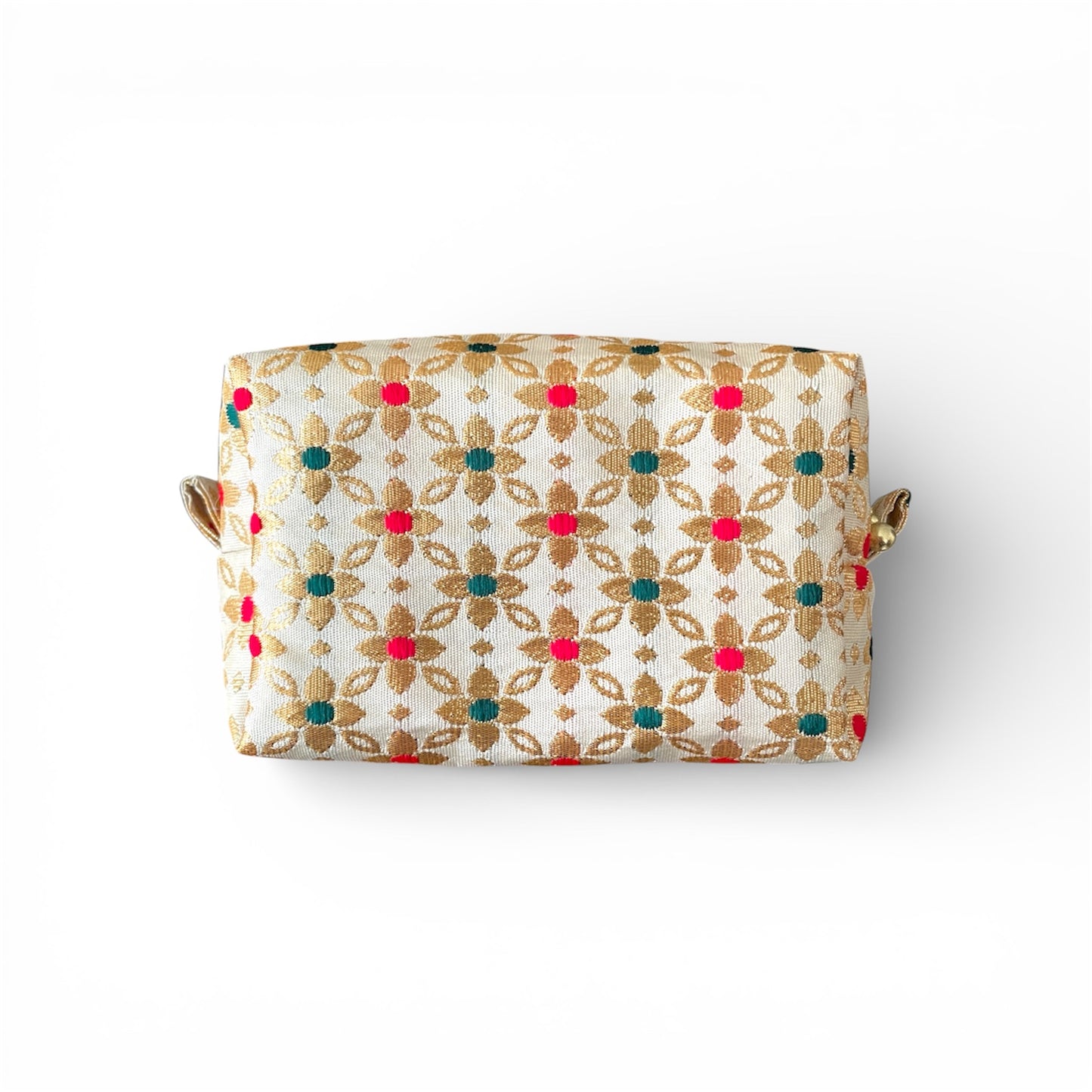 India Silk Print Pouch #2