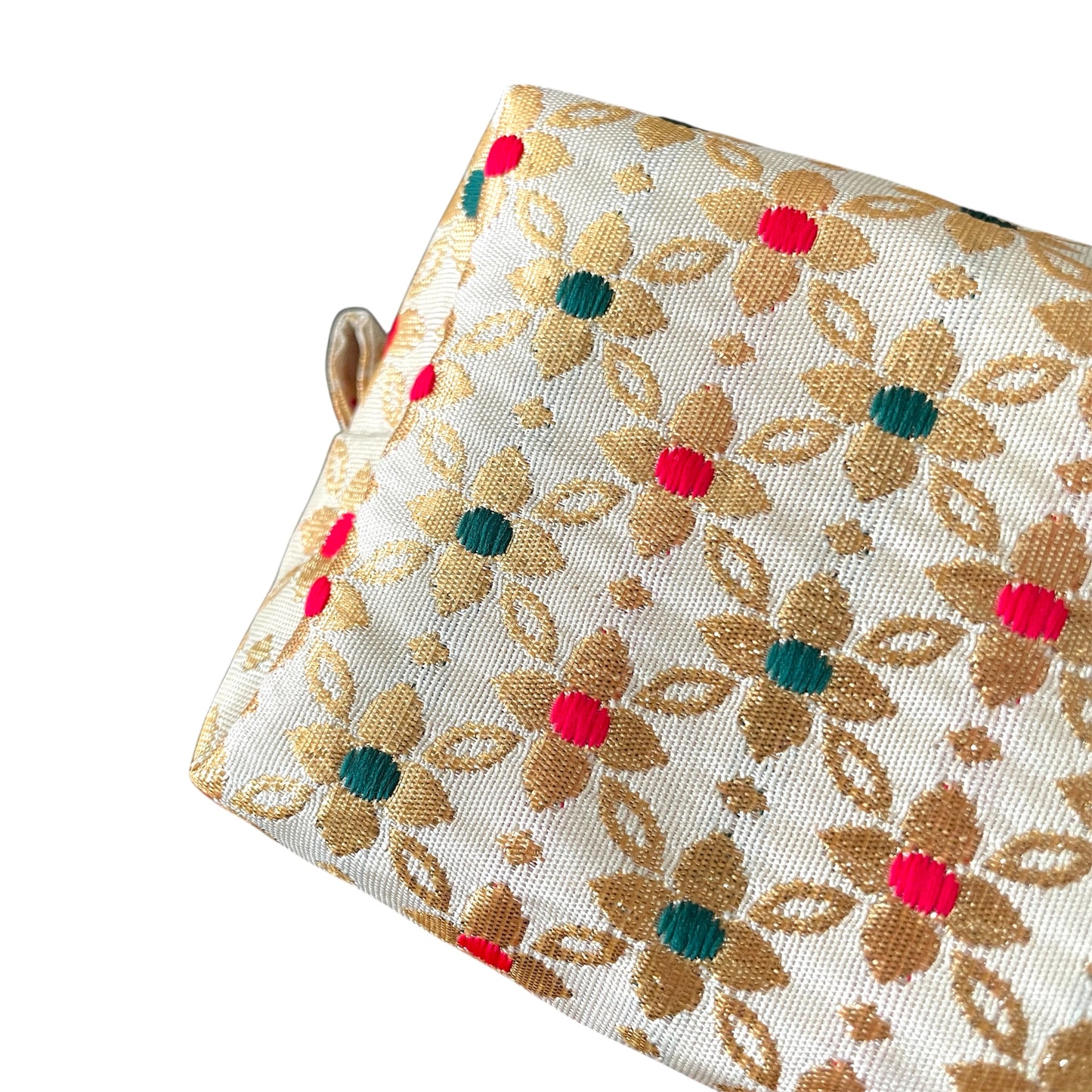 India Silk Print Pouch #2