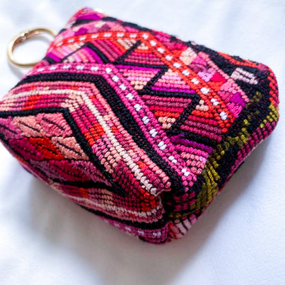 Huipil Mini Pouch #2／グアテマラ ウィピル  ポーチ AirPods ケース