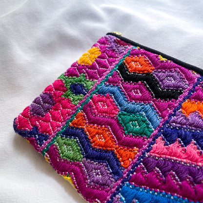 Huipil Pouch #4／グアテマラ ウィピル  ポーチ ペンケース