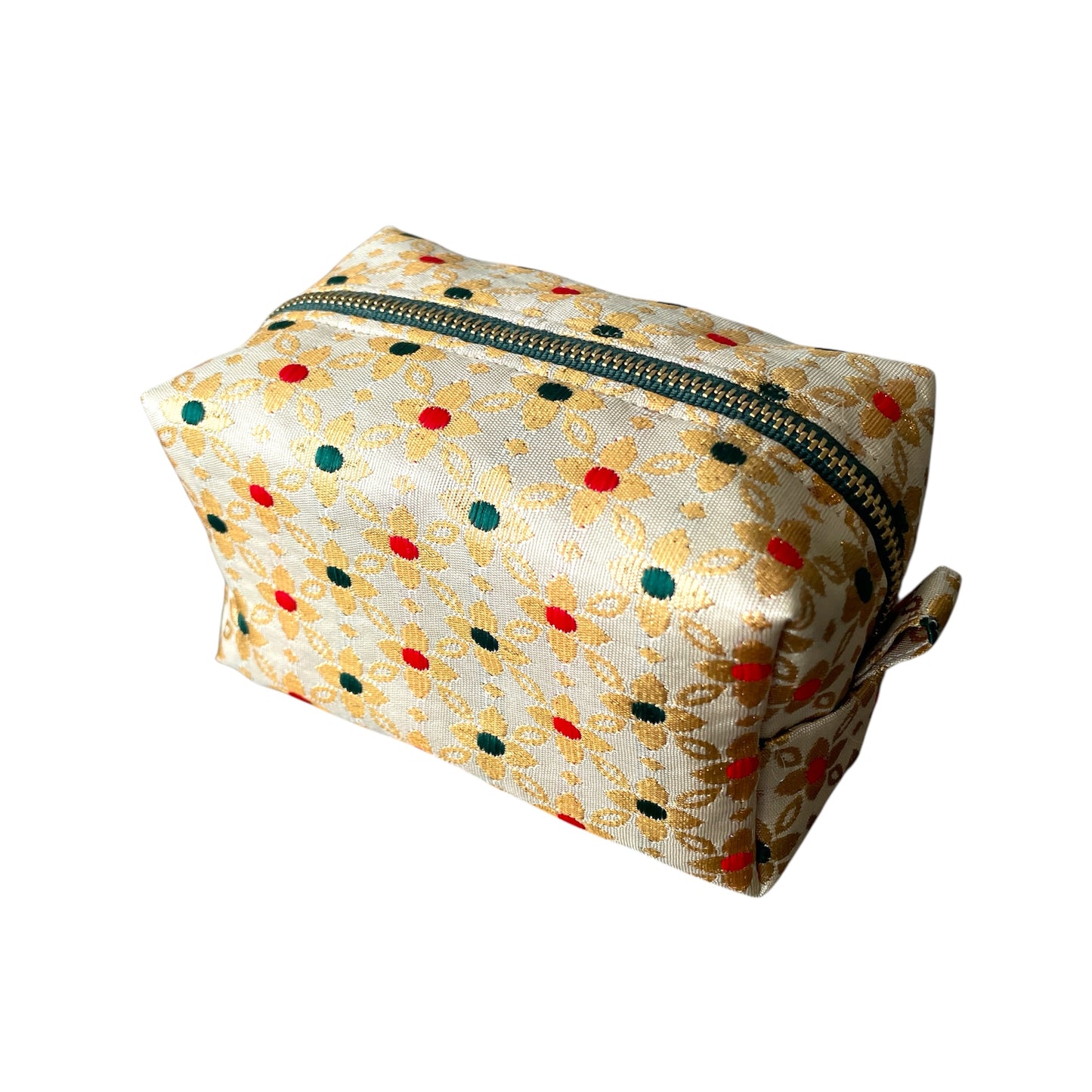 India Silk Print Pouch #2