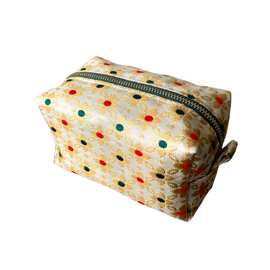 India Silk Print Pouch #2