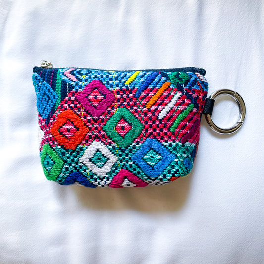 Huipil Mini Pouch #4／グアテマラ ウィピル  ポーチ AirPods ケース
