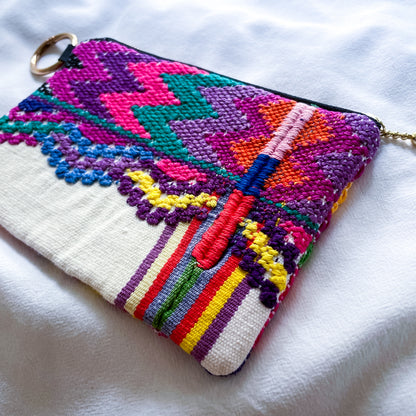 Huipil Pouch #4／グアテマラ ウィピル  ポーチ ペンケース