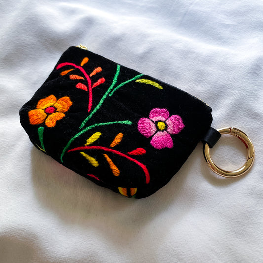 Oaxaca Embroidery Mini Pouch #1／メキシコ刺繍 オアハカ ポーチ