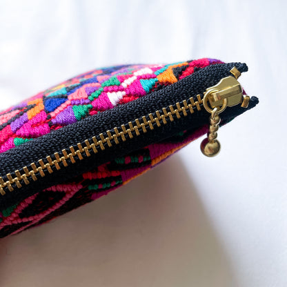 Huipil Mini Pouch #1／グアテマラ ウィピル  ポーチ AirPods ケース