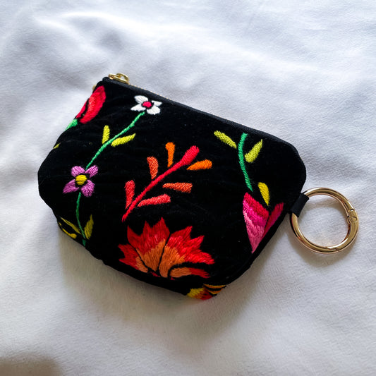 Oaxaca Embroidery Mini Pouch #3／メキシコ刺繍 オアハカ ポーチ