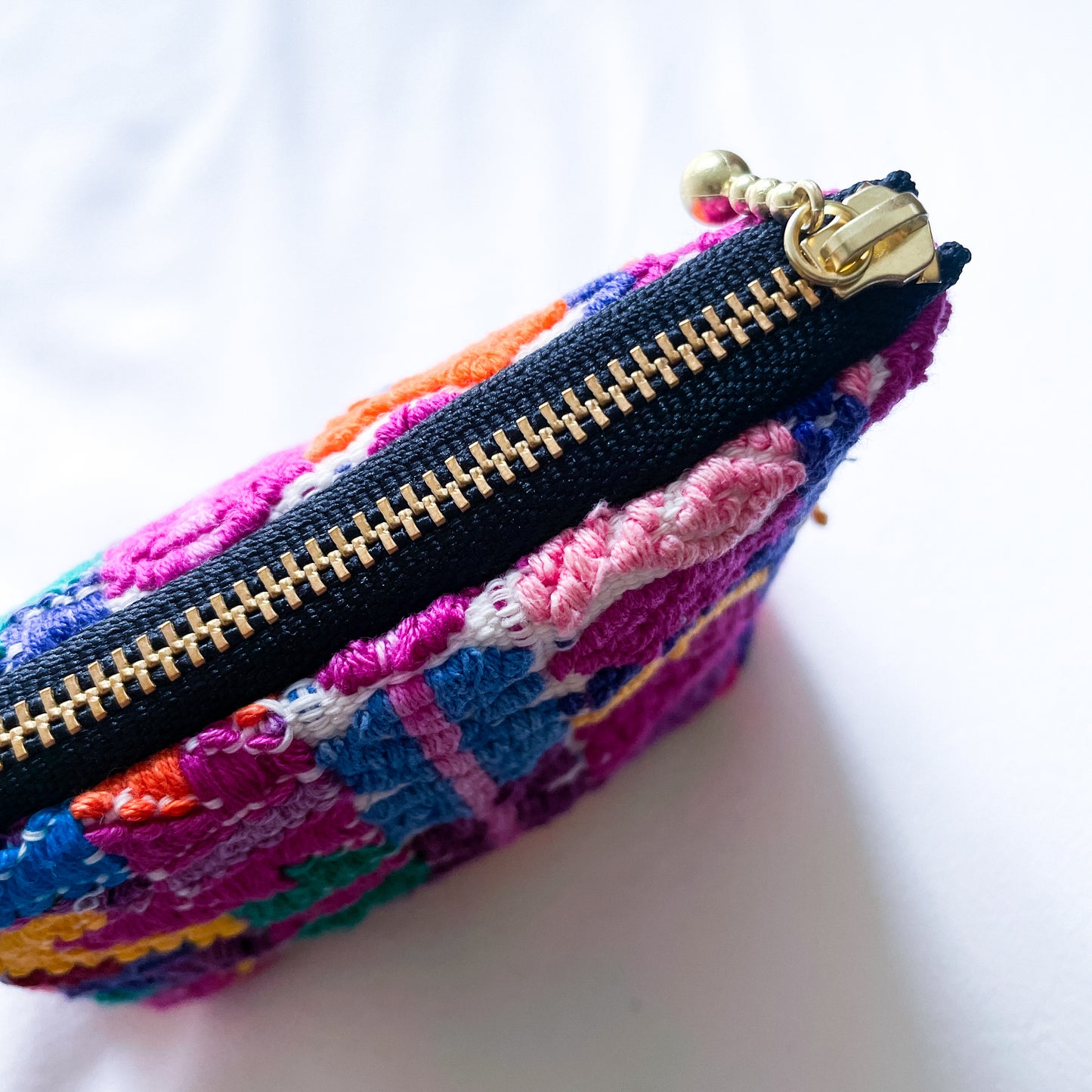 Huipil Mini Pouch #3／グアテマラ ウィピル  ポーチ AirPods ケース