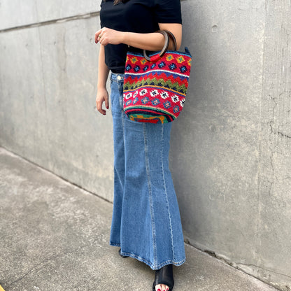 Remake Guatemalan Crochet Bag #1／グアテマラクロシェバッグ Mサイズ