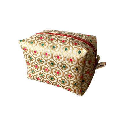 Printed India Silk Pouch #1