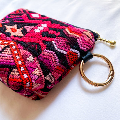 Huipil Mini Pouch #2／グアテマラ ウィピル  ポーチ AirPods ケース