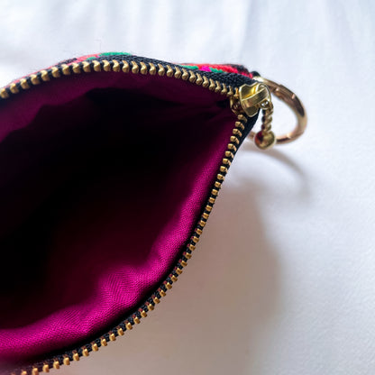 Huipil Mini Pouch #1／グアテマラ ウィピル  ポーチ AirPods ケース