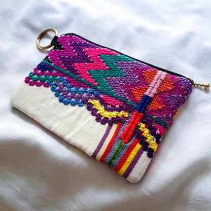 Huipil Pouch #4／グアテマラ ウィピル  ポーチ ペンケース