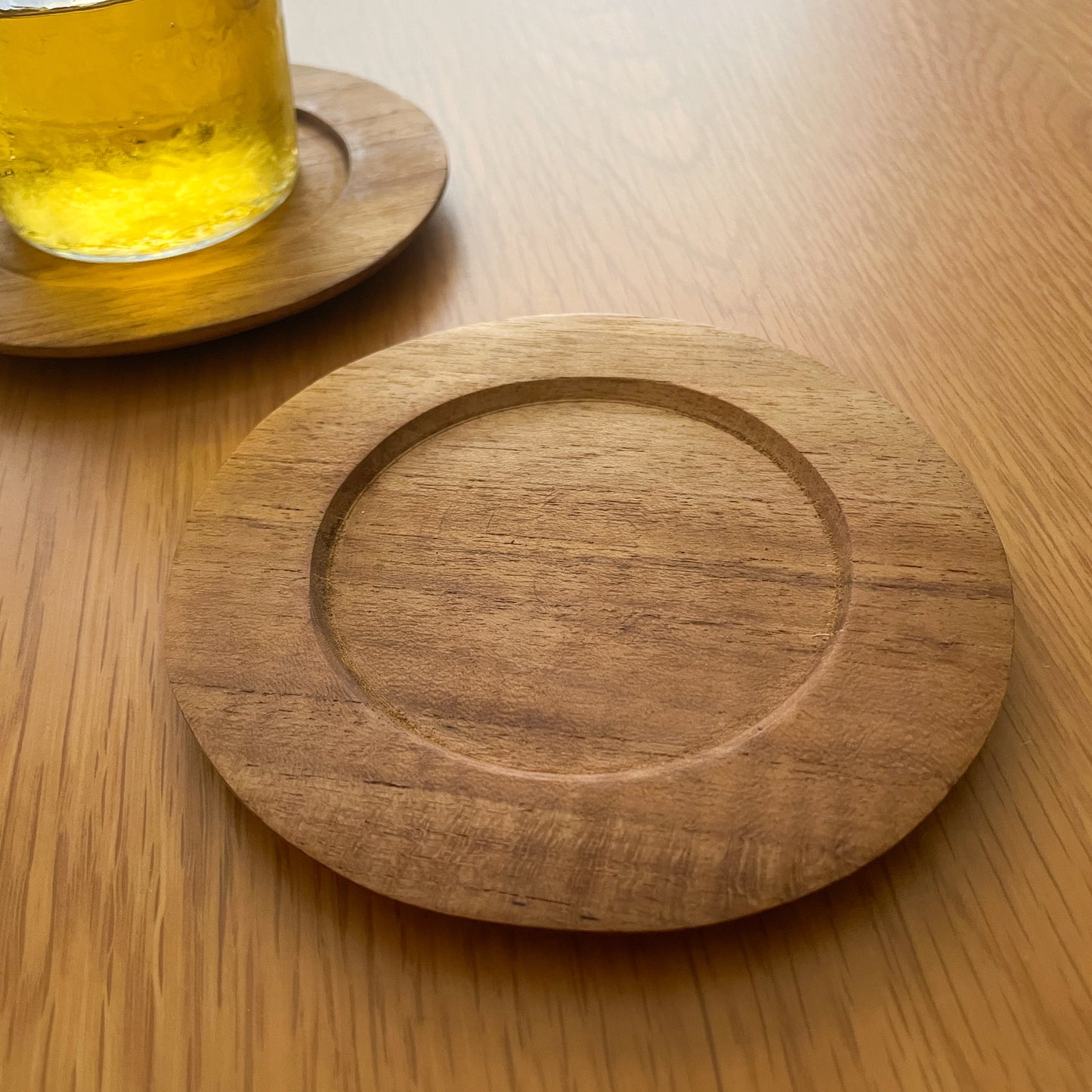 Wood Coaster #2／天然木 コースター チークウッド