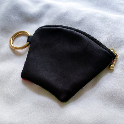 Mexican Embroidery Mini Pouch #4／メキシコ刺繍 サンアントニーノ ポーチ airpods ケース