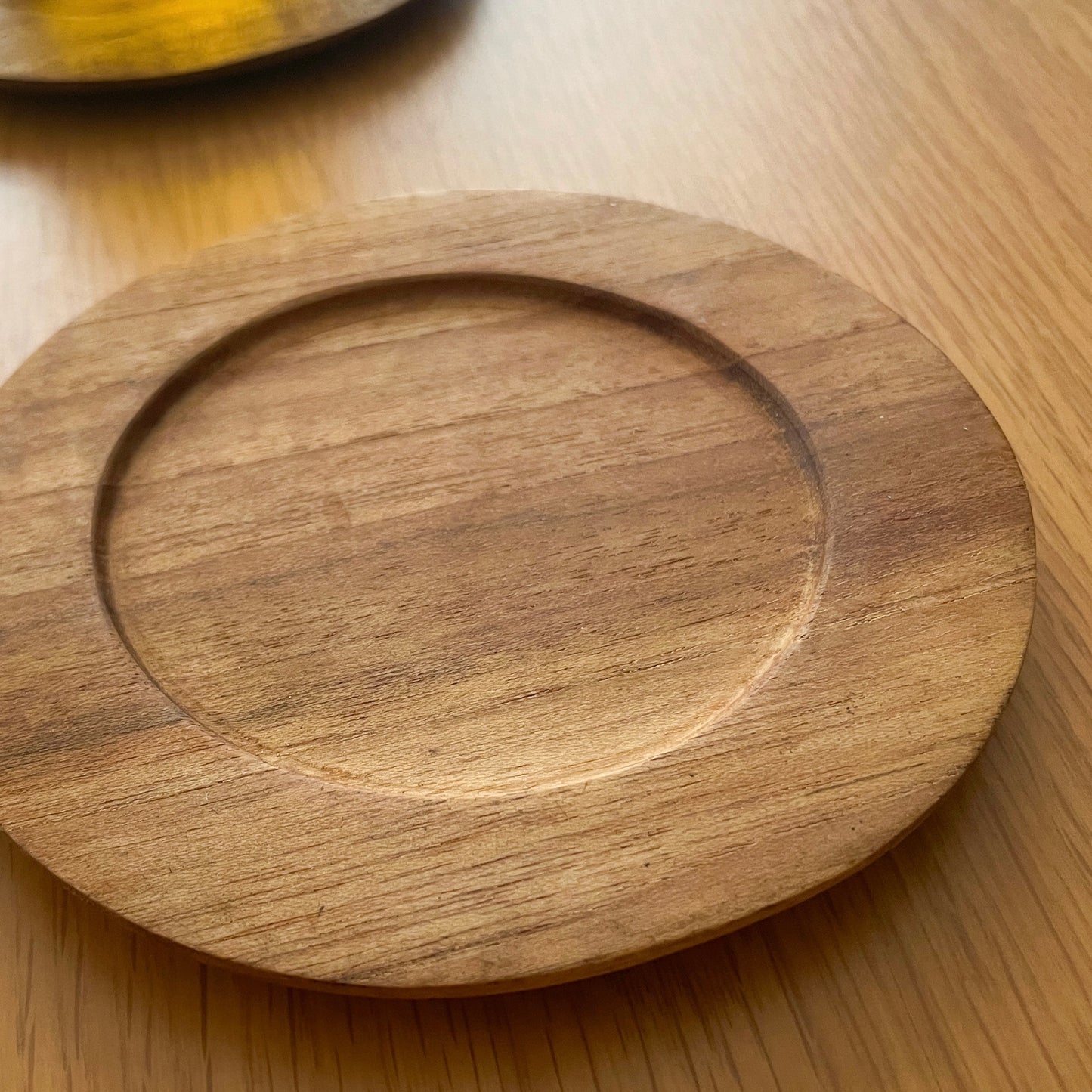 Wood Coaster #1／天然木 コースター チークウッド