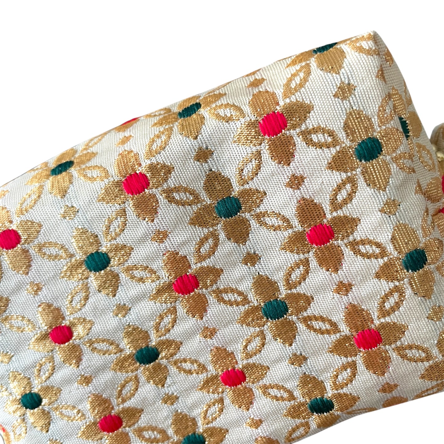 India Silk Print Pouch #2