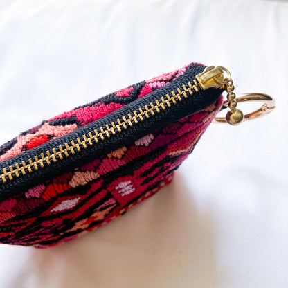 Huipil Mini Pouch #2／グアテマラ ウィピル  ポーチ AirPods ケース
