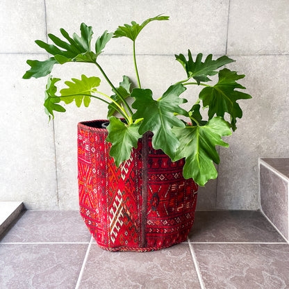 Trival Rug Pot (L) #1／トライバルラグ 絨毯 鉢カバー ポット