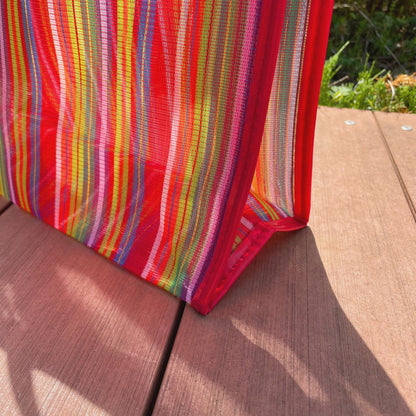 Stripe Mesh Bag (S) #4／ストライプ メッシュバッグ メキシコ