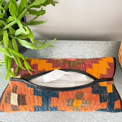Old Kilim Tissue Box Cover #5／キリム ティッシュ ボックス カバー ケース