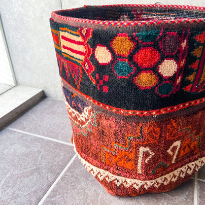 Trival Rug Pot (L) #2／トライバルラグ 絨毯 鉢カバー ポット