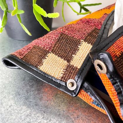 Old Kilim Tissue Box Cover #5／キリム ティッシュ ボックス カバー ケース