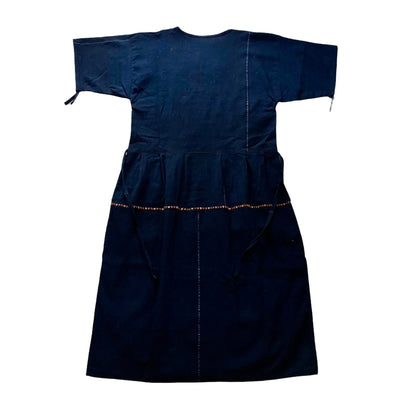 Huipil × Indigo Dress I (S)／グアテマラ ウィピル × 藍染 ワンピース