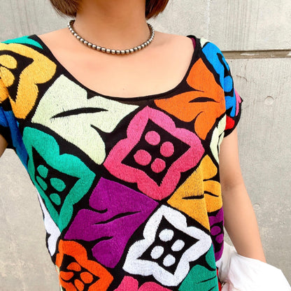 Tuxtepec Embroidely Blouse A／オアハカ トゥクステペック メキシコ刺繍 ブラウス